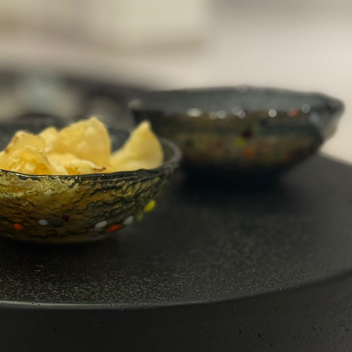 Glass Snack Bowl