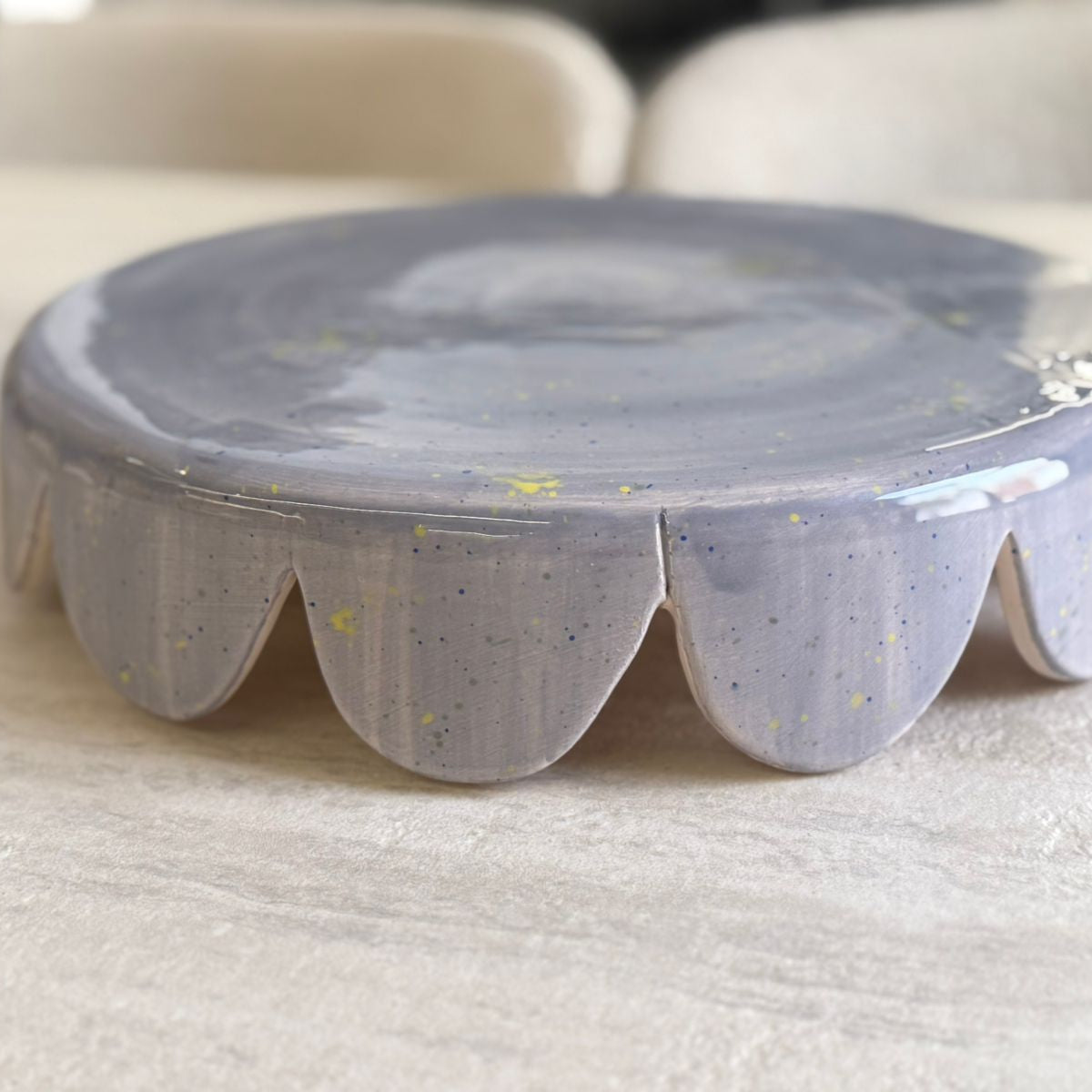 Ceramic Upside Down Cake stand