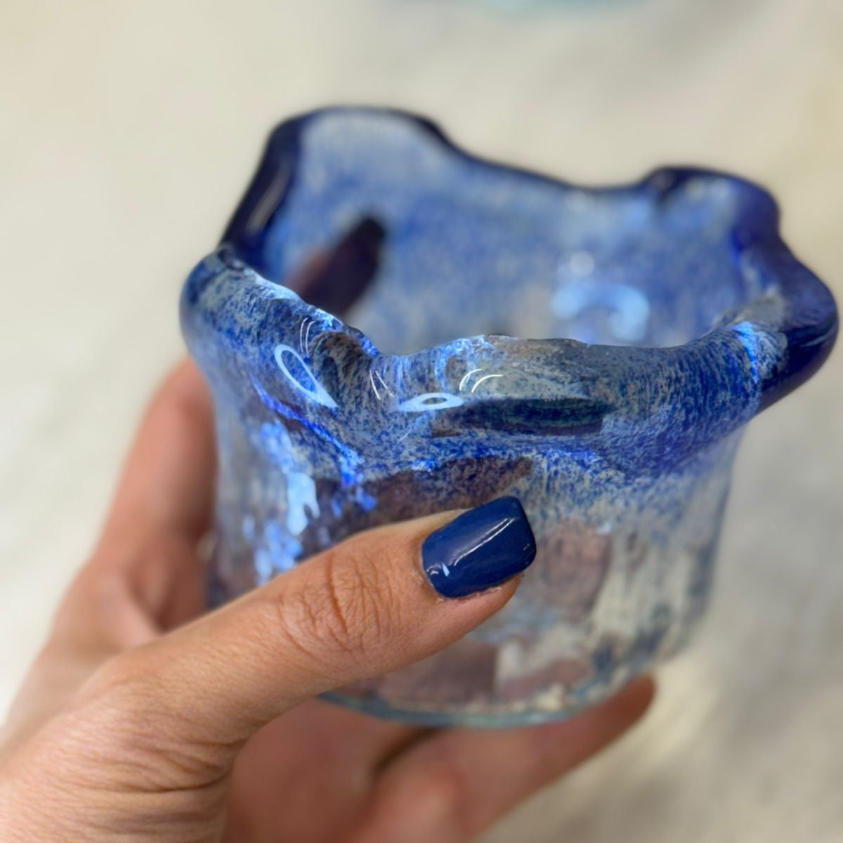 Shaded Glass Snack Bowls