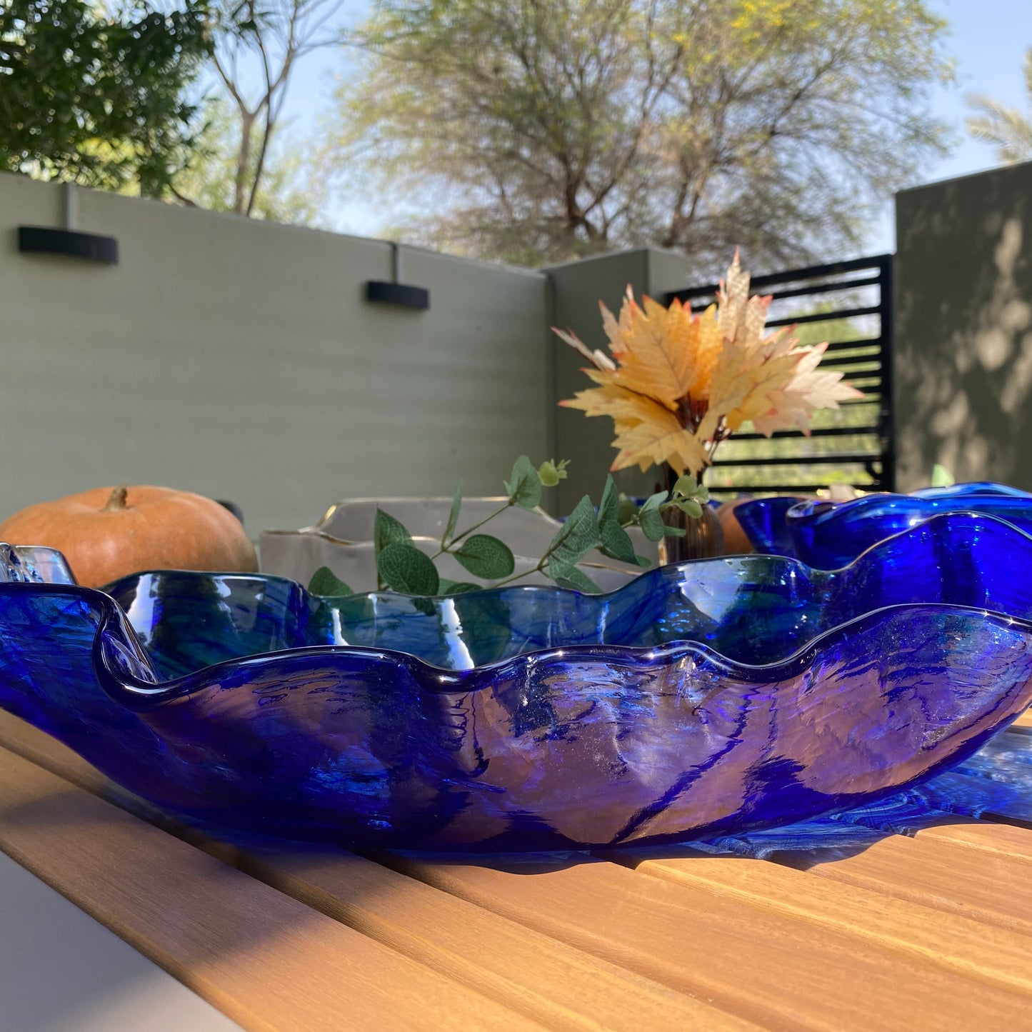 Murano Glass Oval Serving Bowl