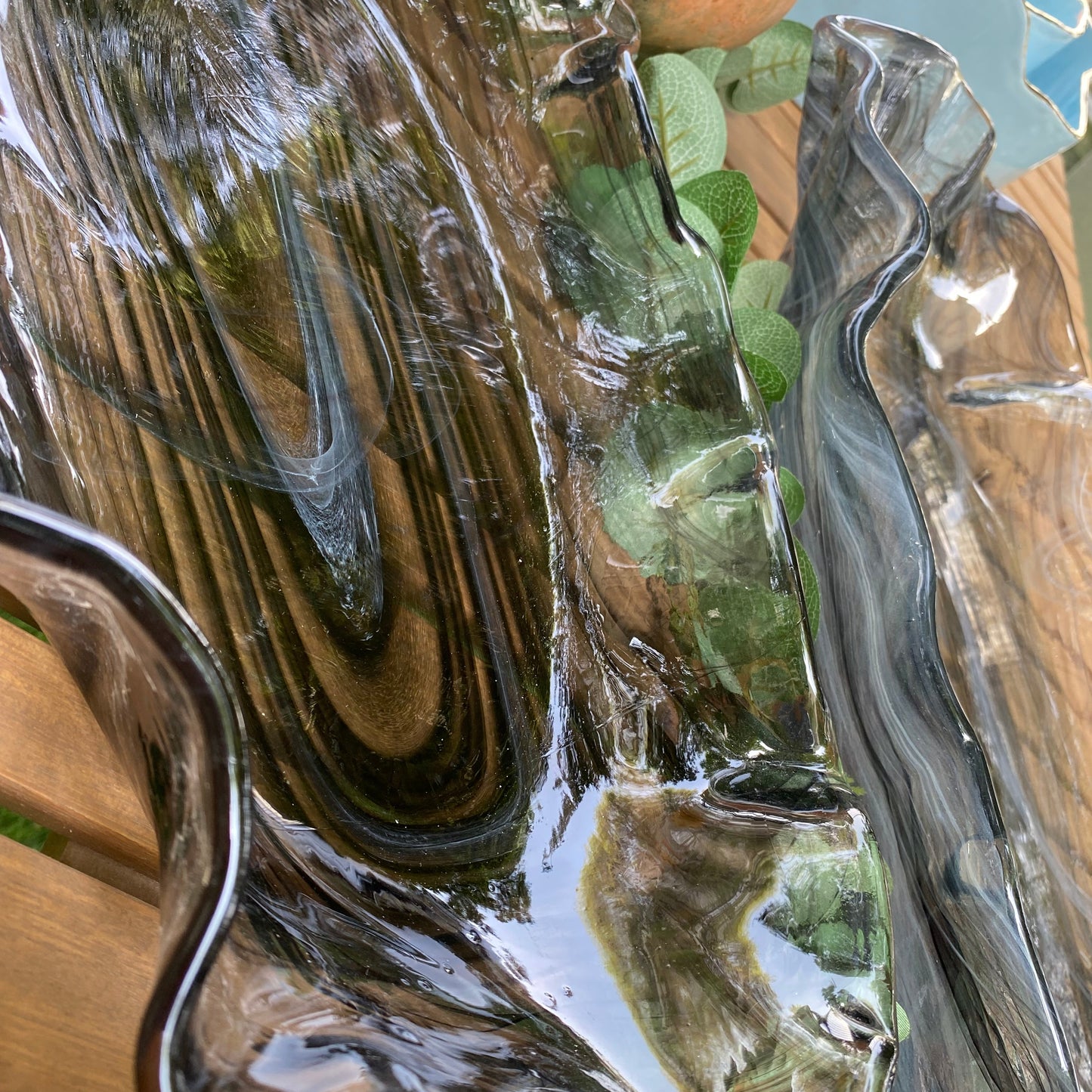 Murano Glass Oval Serving Bowl