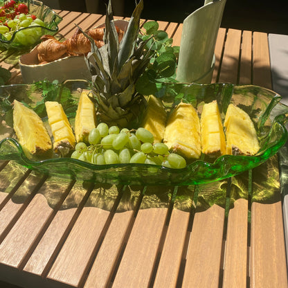 Murano Glass Oval Serving Bowl