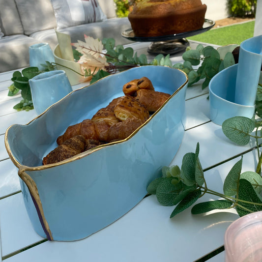 Ceramic Oval Serving Bowl