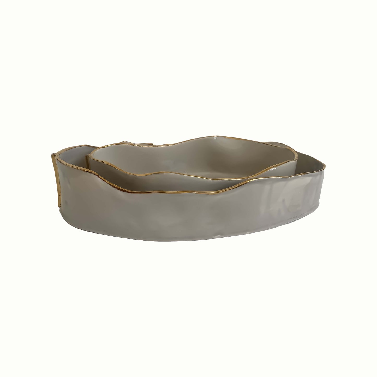 Ceramic Oval Serving Bowl