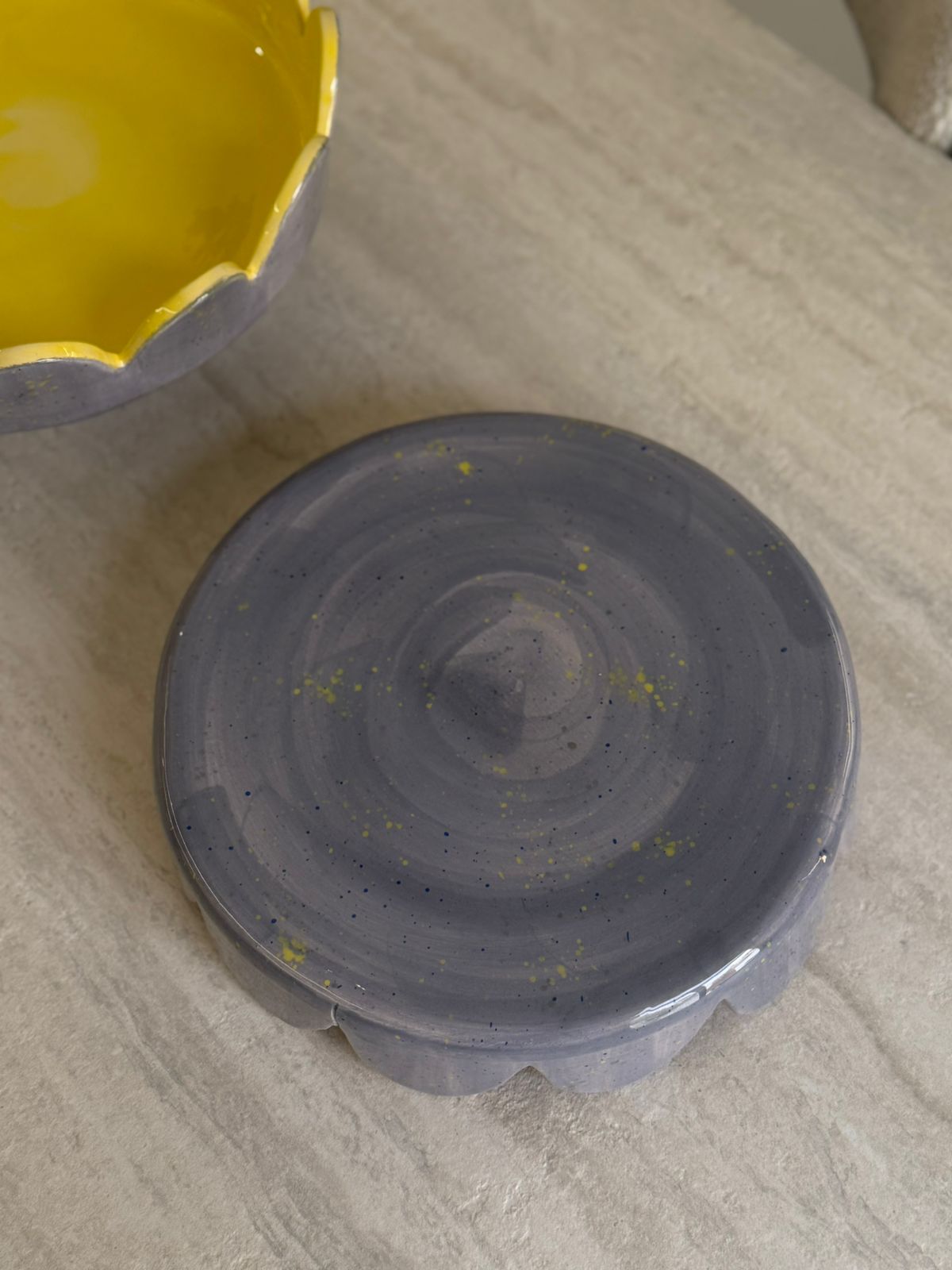 Ceramic Upside Down Cake stand