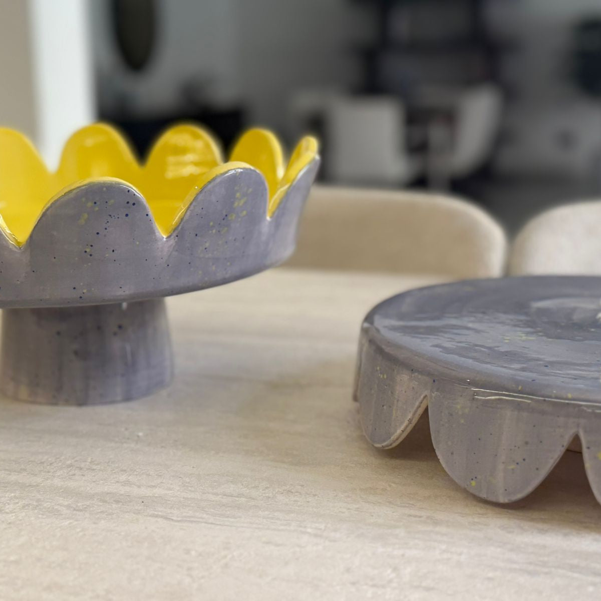 Ceramic Upside Down Cake stand