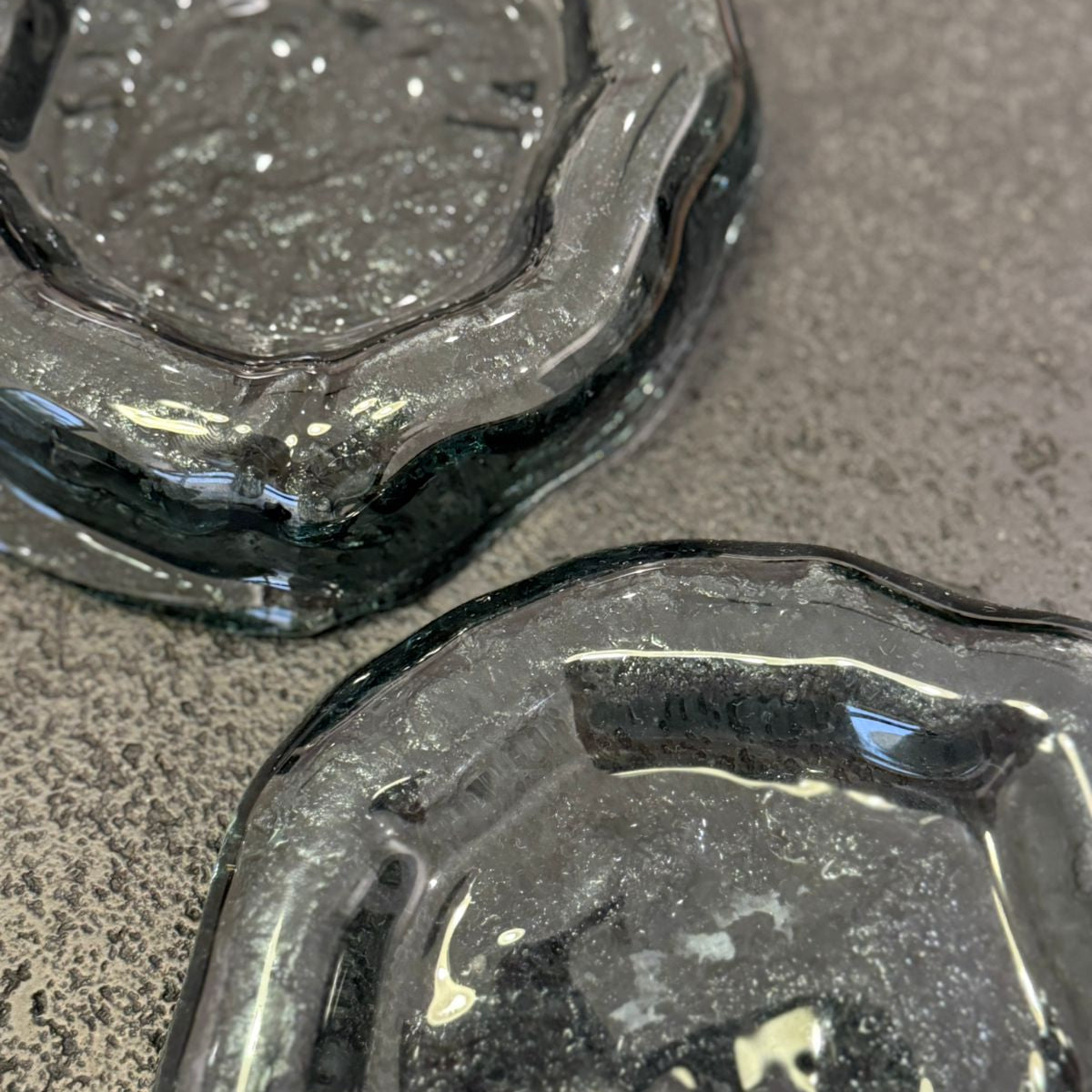 Glass ashtrays
