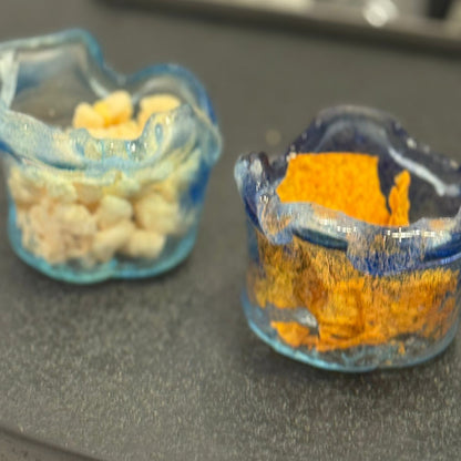 Shaded Glass Snack Bowls