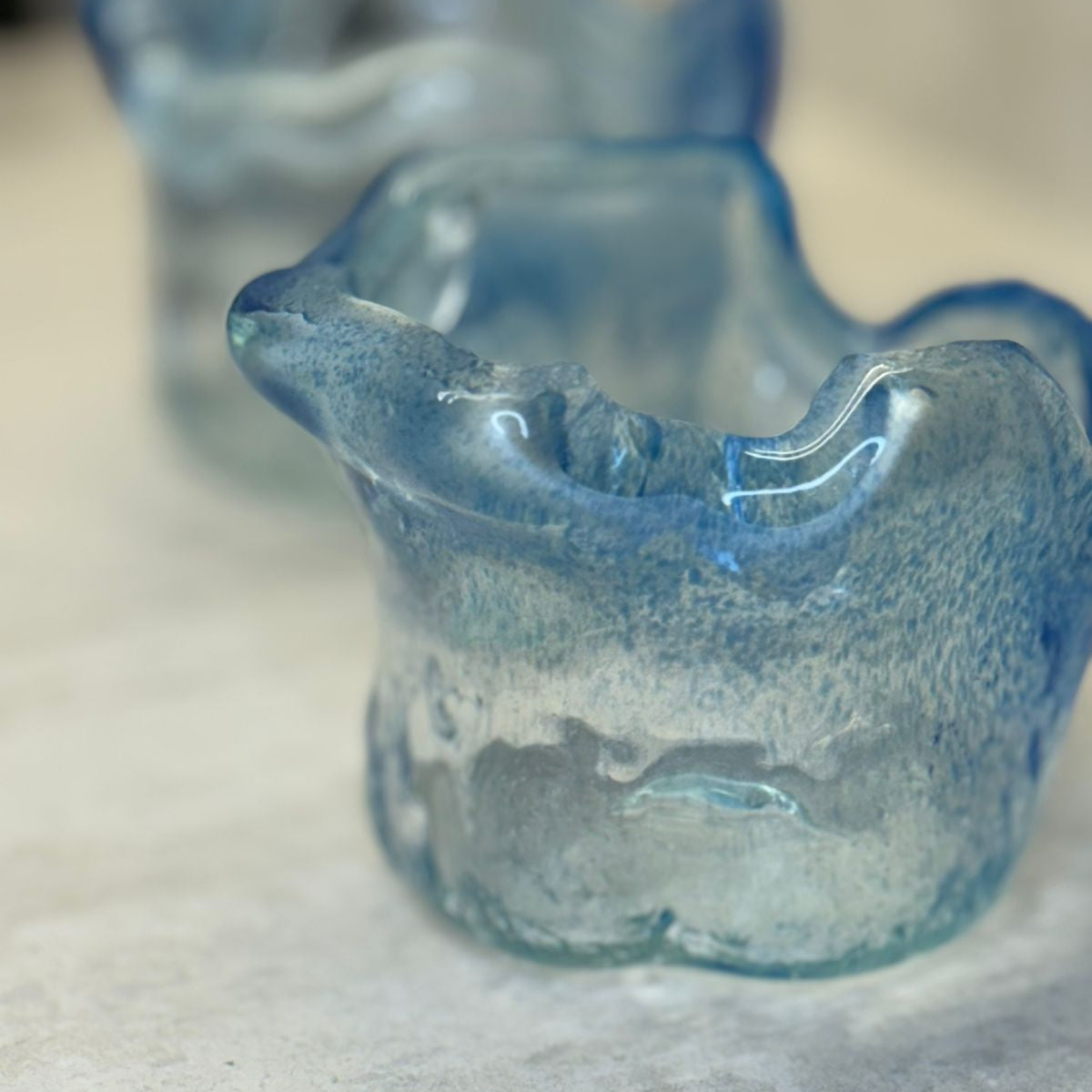Shaded Glass Snack Bowls